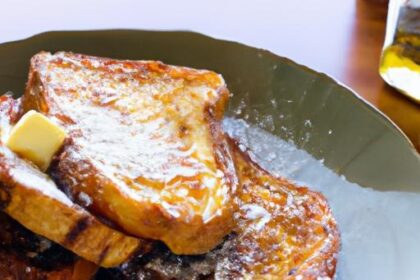 Golden Morning Delight: Perfect French Toast with Maple Syrup