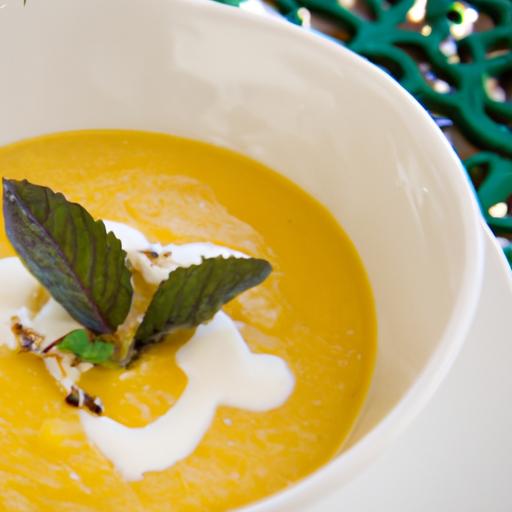 Velvety Butternut Squash Soup Infused with Fresh Sage