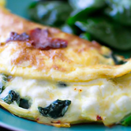 Wholesome Spinach & Feta Egg White Omelet Recipe Delight