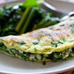 Wholesome Spinach & Feta Egg White Omelet Delight