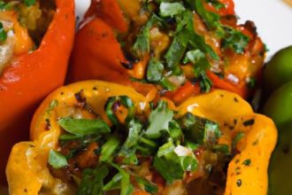 Crispy & Flavorful: Stuffed Bell Peppers Made in Air Fryer