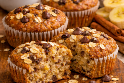 High Protein Banana Muffins
