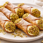 Cannoli with Crunchy Pistachio