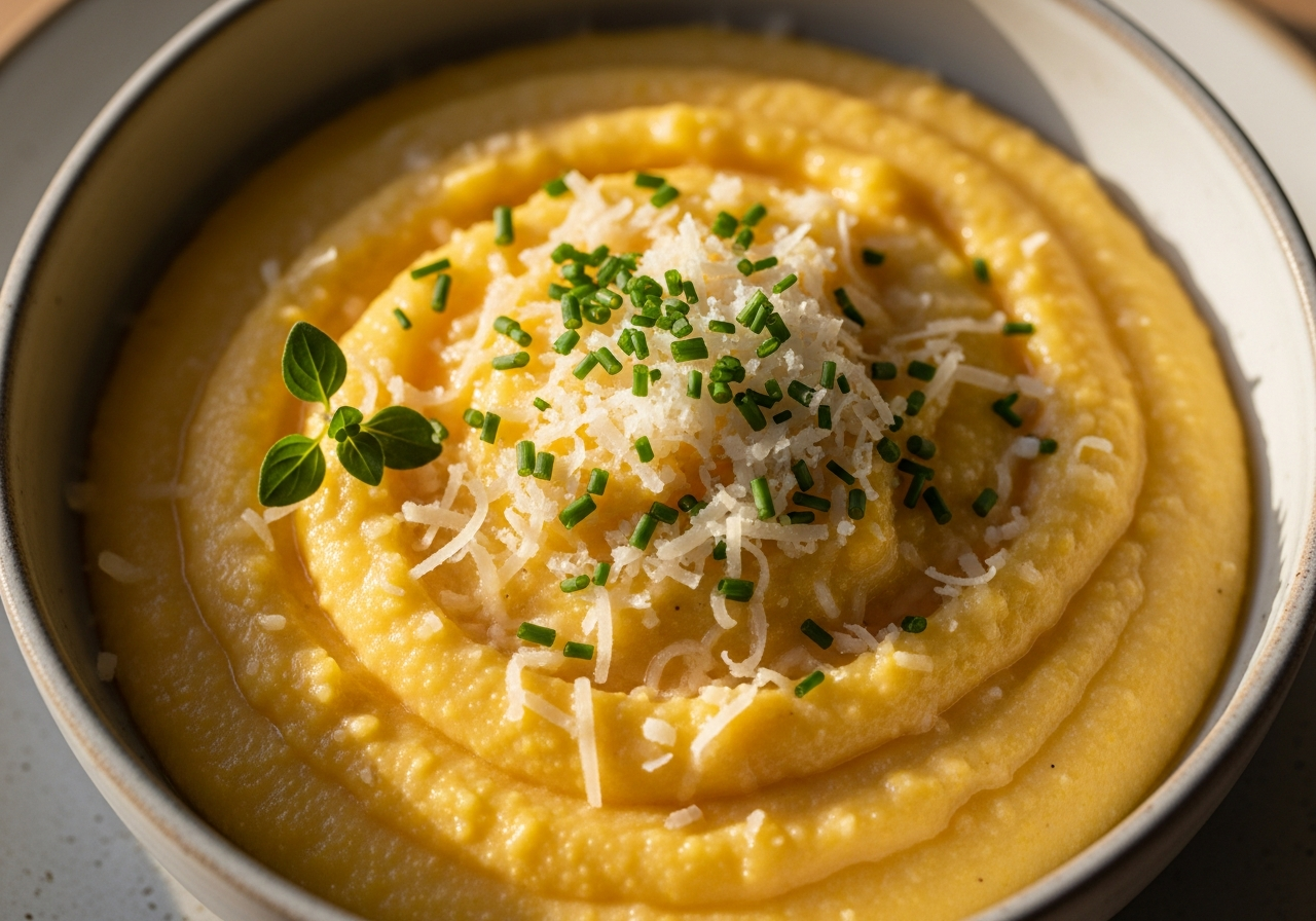 Silky Parmesan Polenta