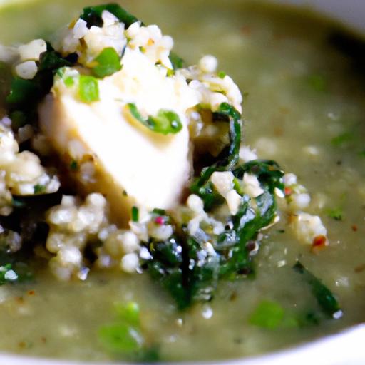 Hearty Spinach & Quinoa Soup with Lean Chicken Power