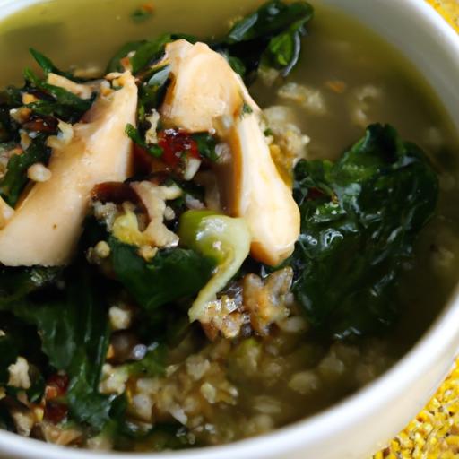 Wholesome Spinach & Quinoa⁢ Soup with ‍Lean Chicken Boost