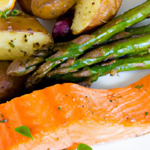 Nutrient-Packed Baked Salmon with Sweet Potato & Asparagus