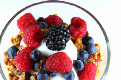 Brighten Your Day: Greek Yogurt Parfait with Berries & Granola