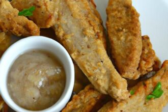 Crispy Air Fryer Vegan Chicken-Style Strips: Plant-Powered!