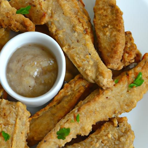 Crispy Air Fryer Vegan Chicken-Style Strips: Plant-Powered!
