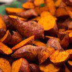Crispy Air Fryer Korean Gochujang Sweet Potatoes Recipe