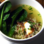 Wholesome Spinach & Quinoa Soup with Lean Chicken Boost