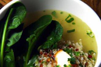 Wholesome Spinach & Quinoa Soup with Lean Chicken Boost