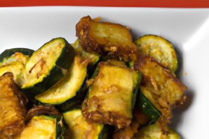Crispy Air Fryer Italian Garlic Parmesan Zucchini Recipe