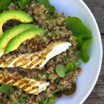 Power-Packed Grilled Chicken Salad with Quinoa & Avocado