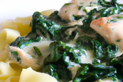 Velvety Creamy Chicken Spinach Pasta: A Flavorful Delight