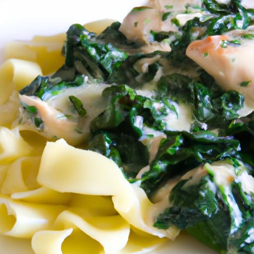 Velvety Creamy Chicken Spinach Pasta: A Flavorful Delight