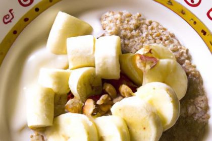 Wholesome Quinoa Porridge with Almond Milk and Banana Slices
