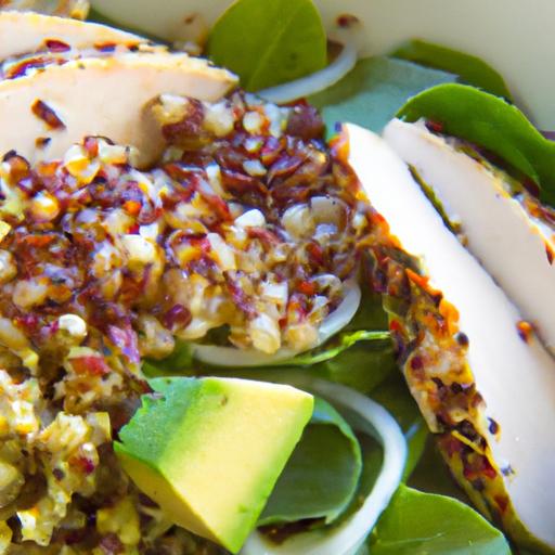 power-Packed grilled Chicken Salad with Quinoa & Avocado