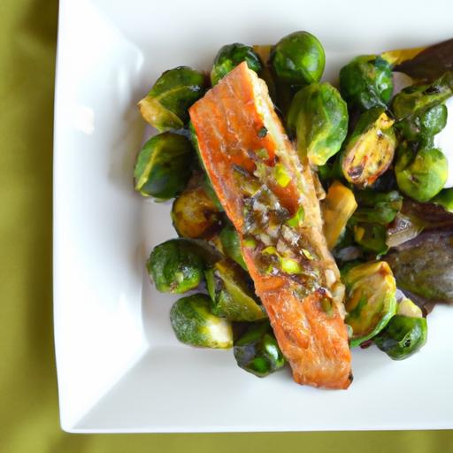 Savor Summer: Grilled Salmon Meets Roasted Brussels Sprouts