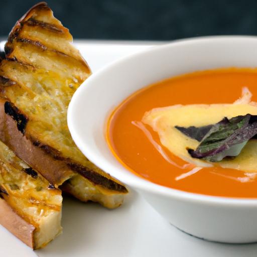 Cozy Comfort: Tomato Basil Soup ‌Paired with Grilled Cheese⁣ Bliss